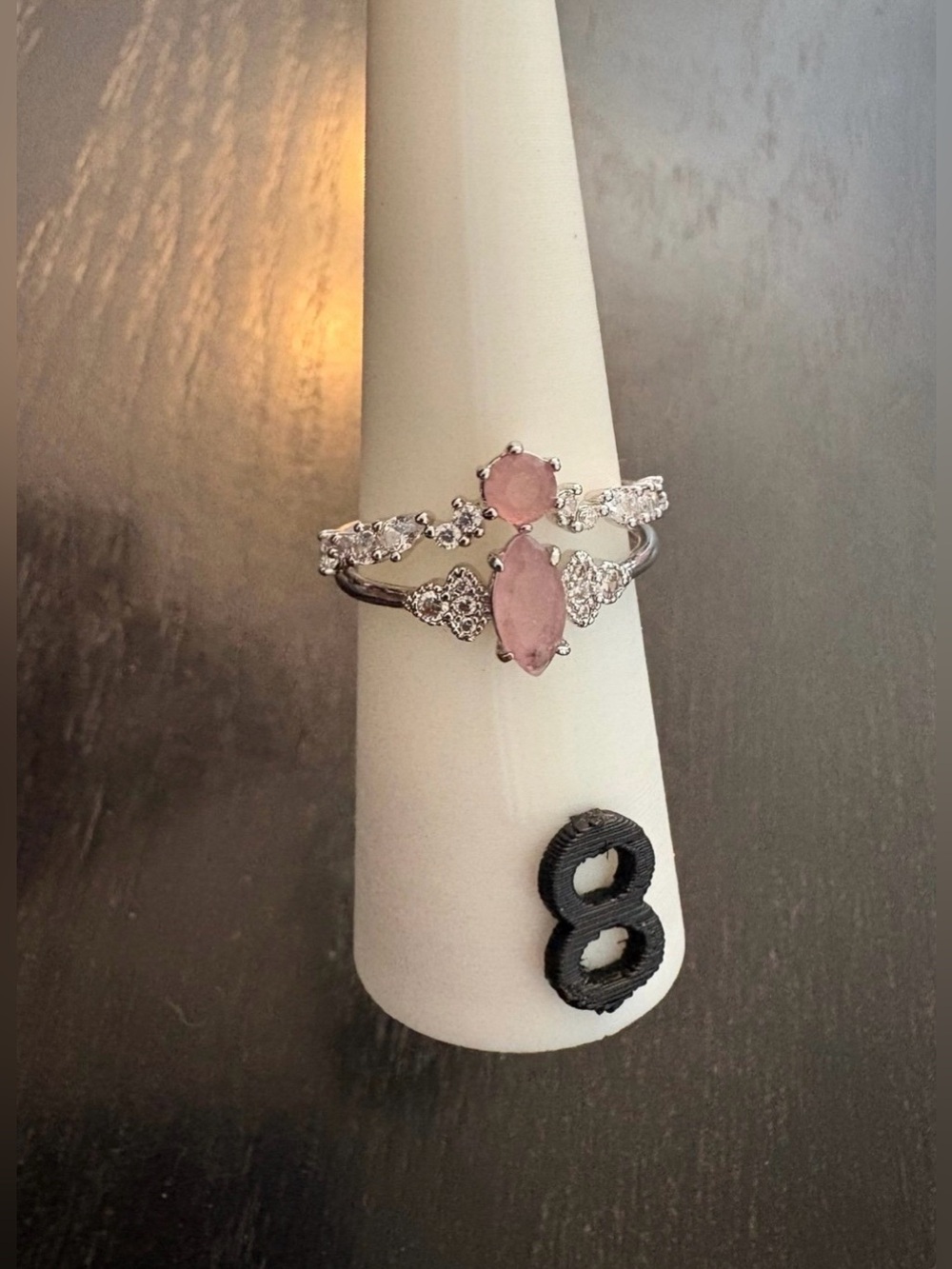 BP RG92170 Skyfall Sparks Ring Pink Ring Size 8